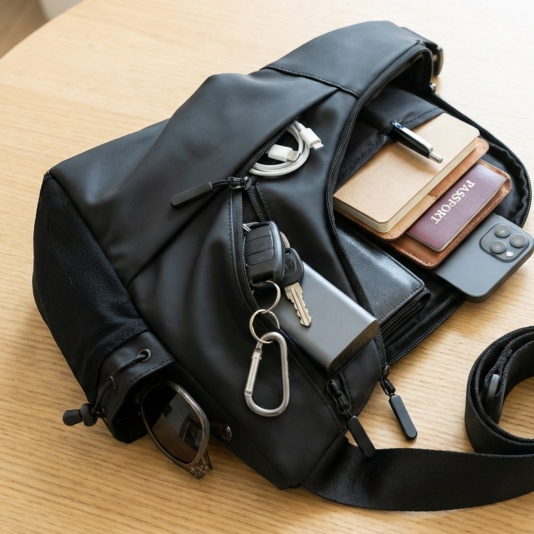 BOLSO DE HOMBRO PARA HOMBRE ANTIROBO IMP